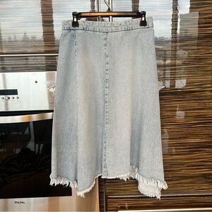 All Saints Midi Denim Skirt